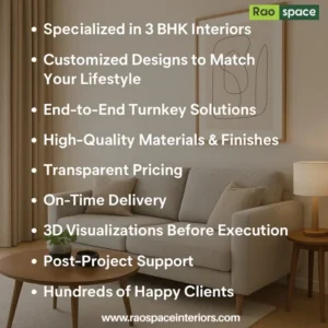 3 BHK Interior Design