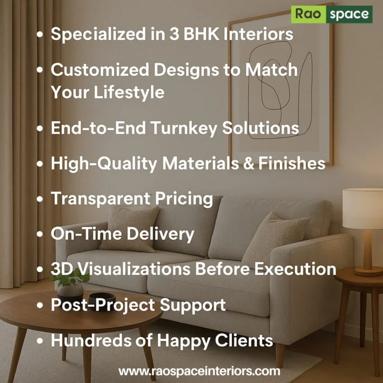 3 BHK Interior Design